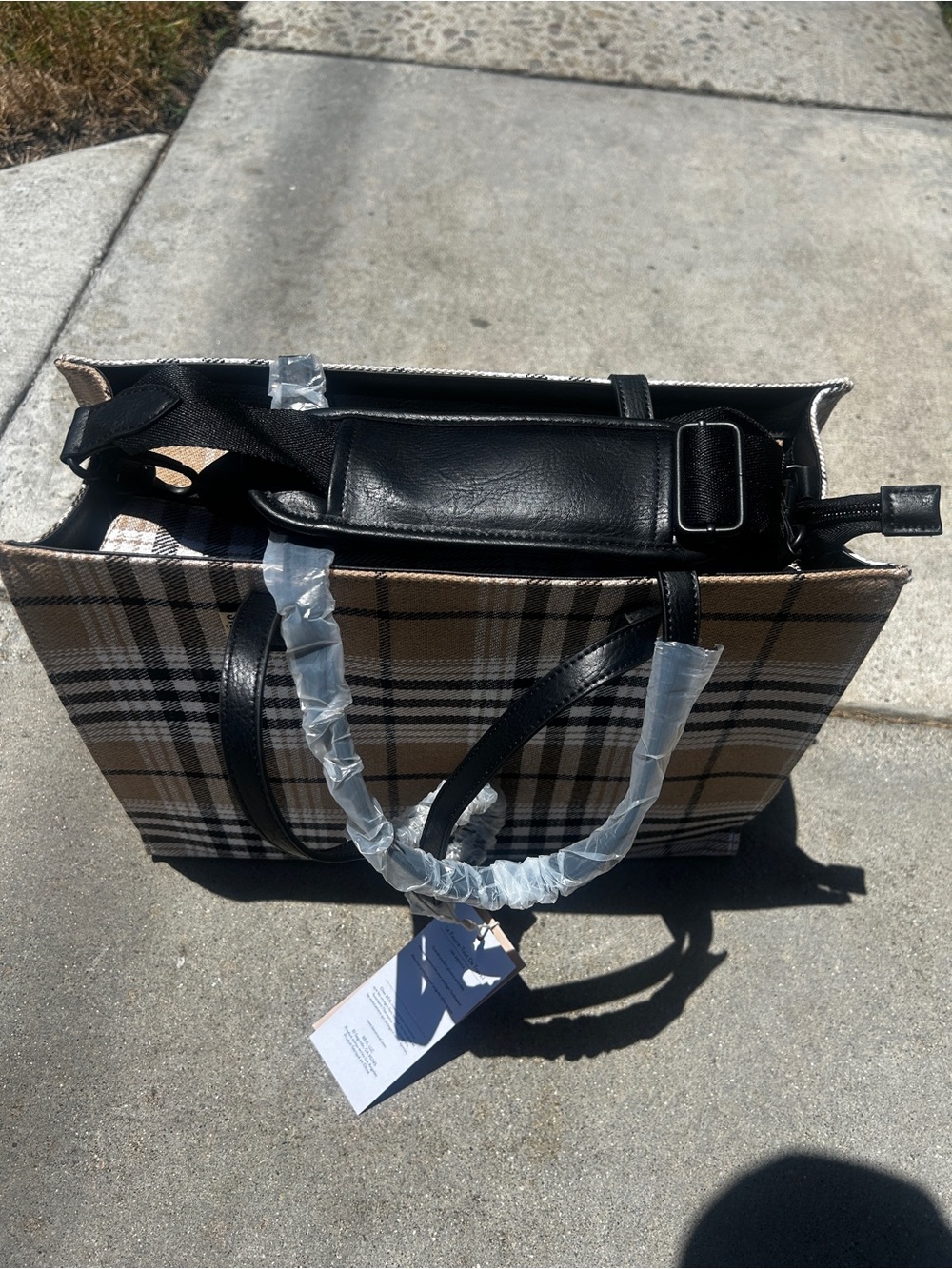 Beis Work Tote Plaid Limited Edition - Picture 7 of 9